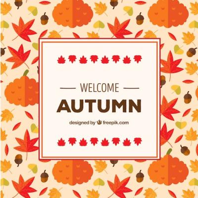 Lovely Autumn Background Pattern – Free Download