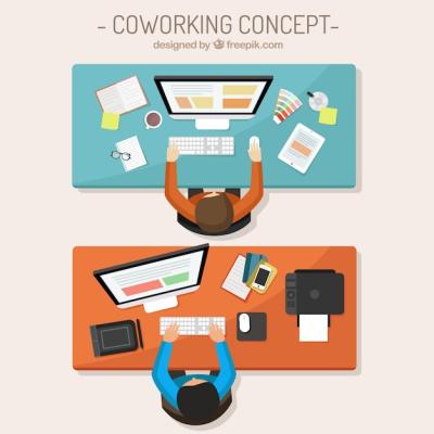 Coworking Concept Illustration – Free Download, Free Stock Photo