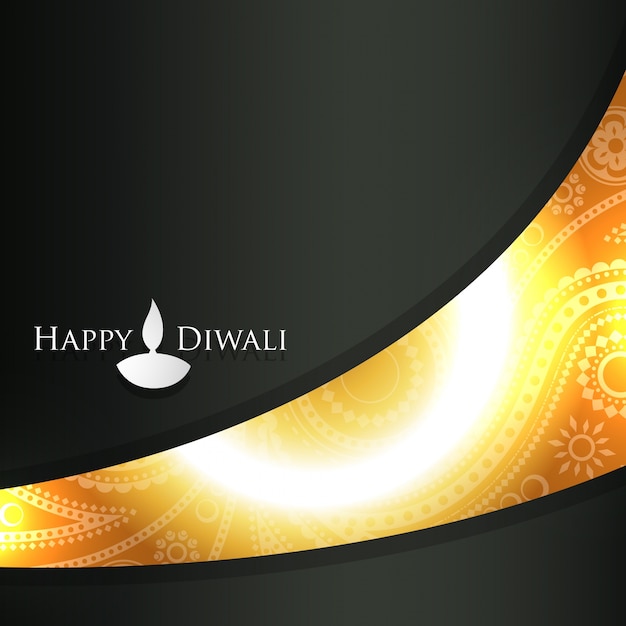 Diwali Background Vector Template – Free Download