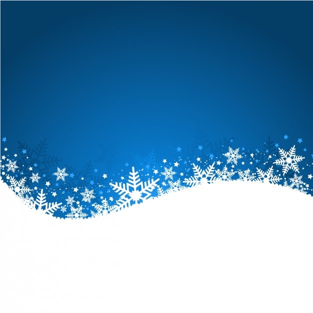 Wavy Christmas Background with Snowflakes – Free Download