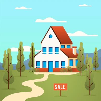 House for Sale Theme – Free Download of Vector Templates