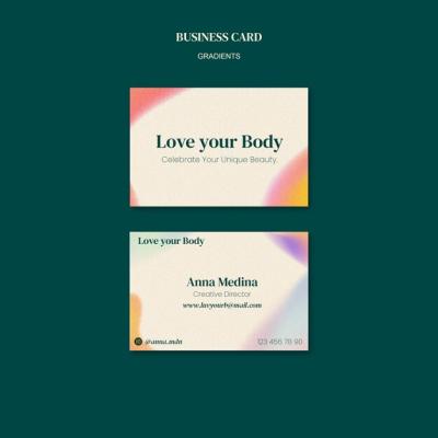 Body Positive Gradient Template Design – Free Download