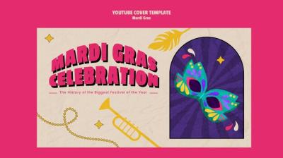 Mardi Gras Celebration YouTube Cover â Free Download, Download Free Stock Photo