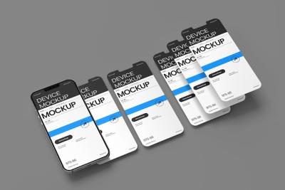 Realistic Smartphone Device Mockup on Dark Background – Free Download