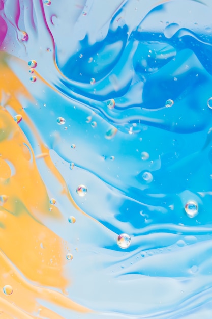 Liquid Effect on Blue and Yellow Painted Background – Free Download