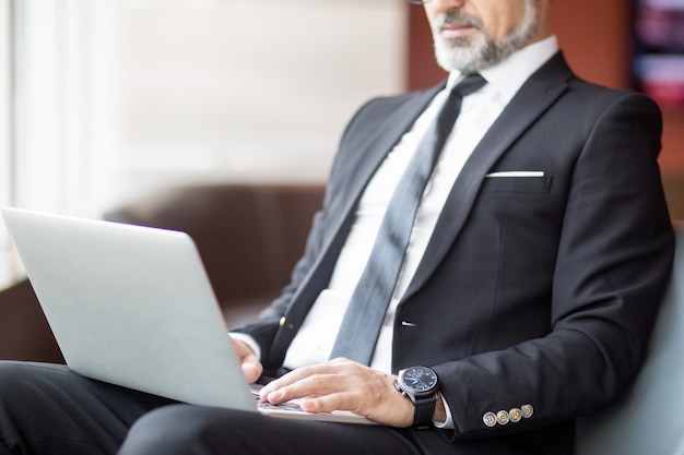 Cropped View of Business Man Using Tablet – Free Stock Photo, Download for Free