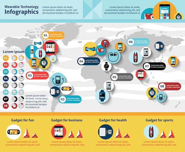 Wearable Technology Infographics for Free Download