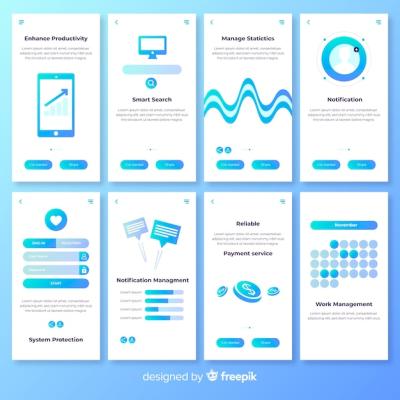 Mobile App Concept – Free Download of Vector Template