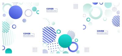 Modern Abstract Covers Set: Colorful Geometric Background Vector Illustration – Free to Download