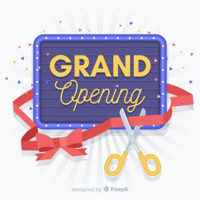 Sunburst Effect Grand Opening Background – Free Download