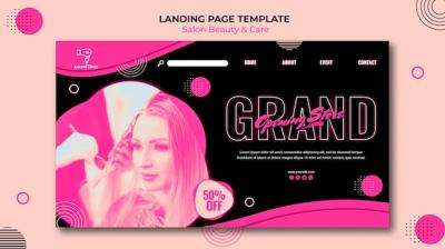 Beauty Salon Landing Page Template – Free Download