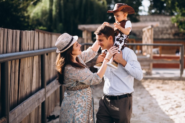 Family Enjoying Time with Little Son at Ranch – Free Stock Photo, Download Free