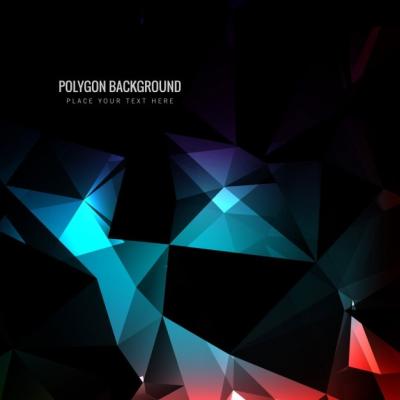 Colored Polygonal Background – Free Download