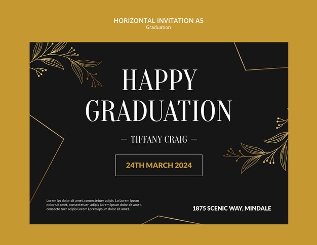 Graduation Celebration Invitation Template – Free to Download