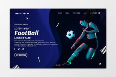 Sport Landing Page Template with Stunning Visuals – Free Download