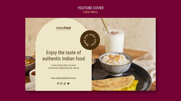 Elegant Indian Food Template Design – Free to Download