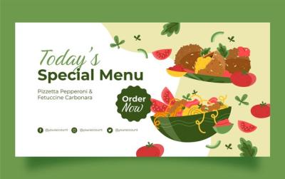 Italian Restaurant Facebook Post Template – Free Download