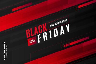 Modern Black Friday Sale Abstract Shapes – Free Stock Photo for Download