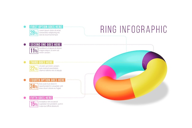 3D Ring Infographic Concept – Free Stock Photo, Download for Free