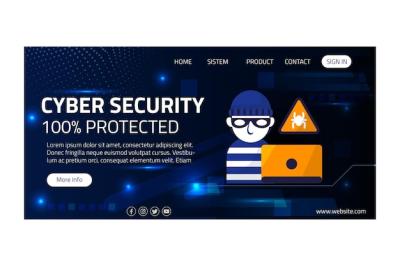 Cyber Security Landing Page – Free Download