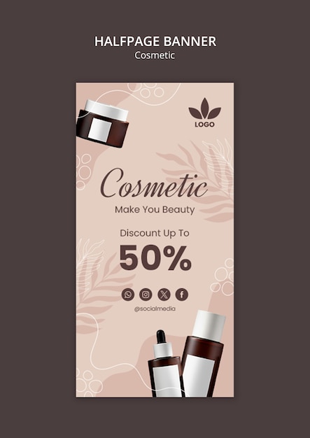 Cosmetic Template Design – Free Download