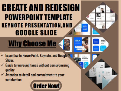 I Will Create and Redesign PowerPoint Templates, Keynote Presentations, and Google Slides