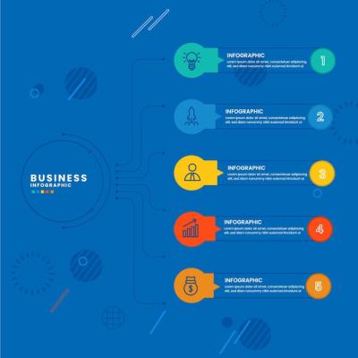 Flat Organizational Chart Infographic for Easy Visualization – Free Download