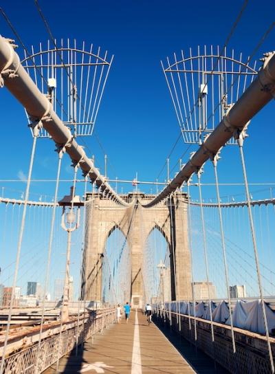 Manhattan and Brooklyn Bridge in New York City – Free Stock Photo for Download