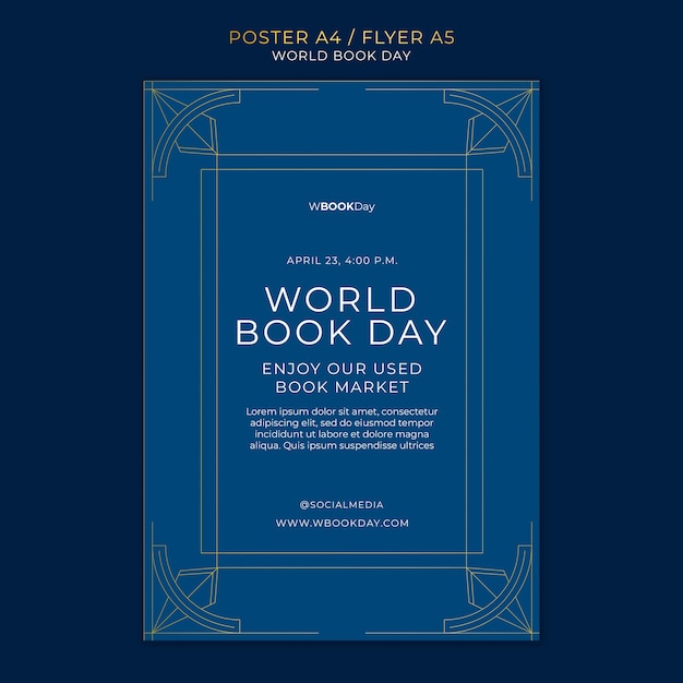 World Book Day Celebration Poster Template – Free Download