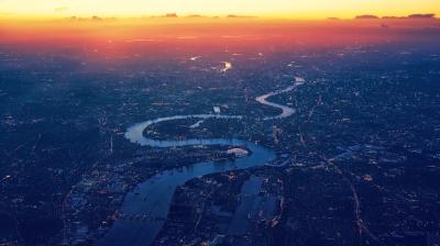 Stunning Bird’s Eye View of a City – Free Download