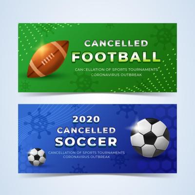 Cancelled Sport Events Banners Template – Free Download