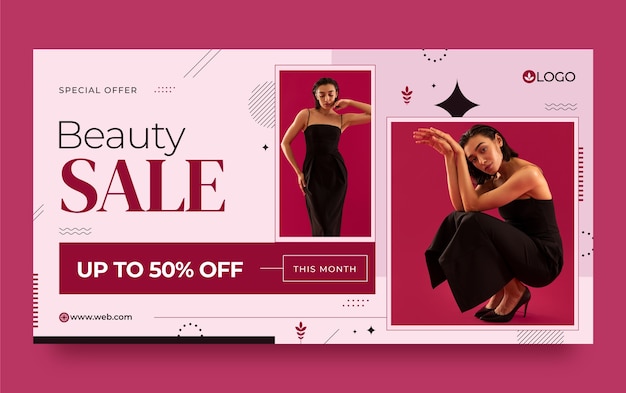 Women’s Beauty and Care Social Media Post Template – Free Download