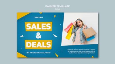 Banner Template for Retail Sale – Free Download