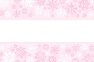 Flat Pink Snowflake Background – Free Download