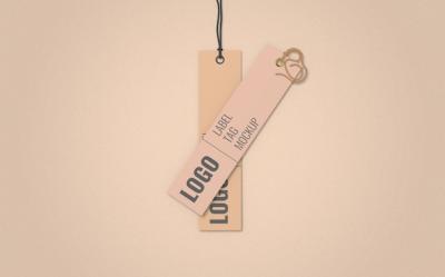 Top View Clothes Label Tag Mockup – Download Free Stock Photo