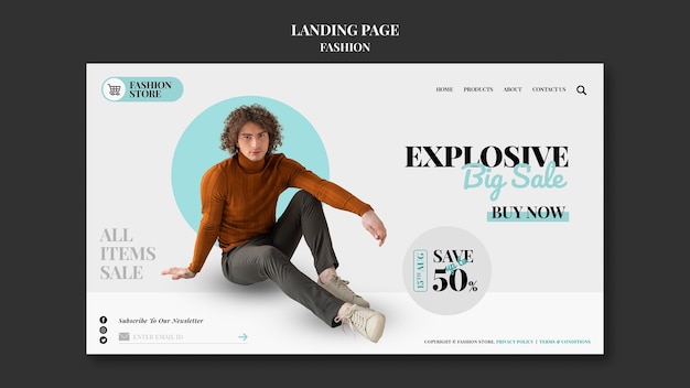 Fashion Sales Landing Page Template – Free to Download