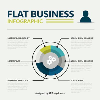 Business Flat Infographic – Free Download