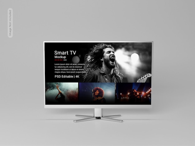 Realistic TV Screen: Modern Television LED Panel for Free Download