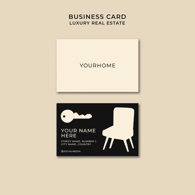 Luxury Real Estate Business Card – Free Download