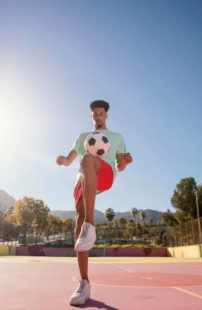 Young Man Playing Football – Free Stock Photo for Download