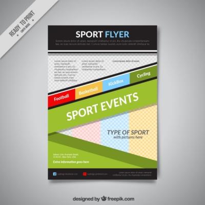 Abstract Sport Flyer Template – Free Download