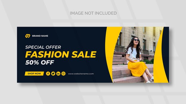 Fashion Sale Facebook Social Media Banner Template – Free Download