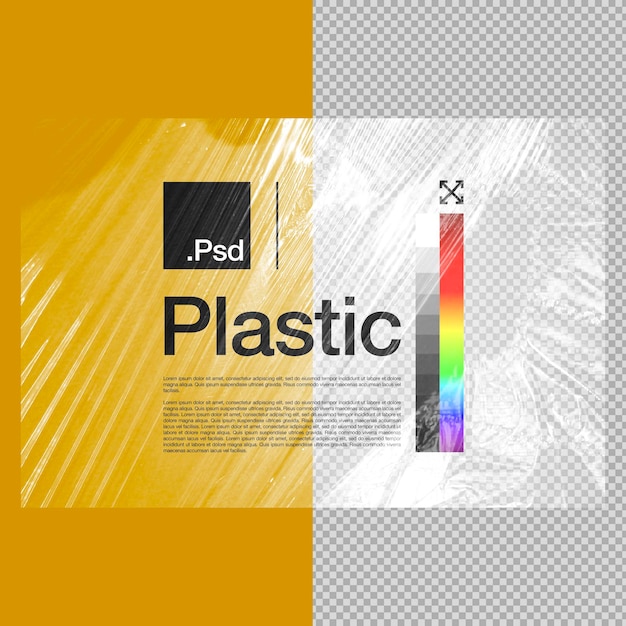 Realistic Transparent Plastic Mockup – Free Download