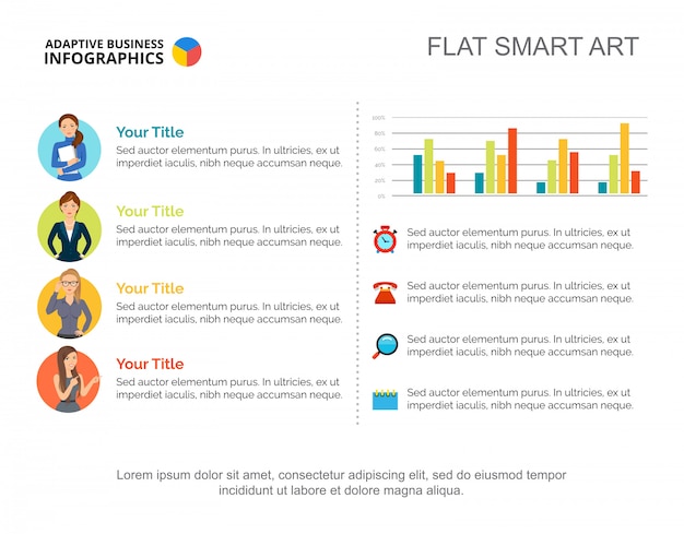 Creative Planning Work Slide Template for Infographics and Reports – Free Download