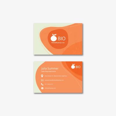 Bio & Healthy Food Concept Business Card – Free Download