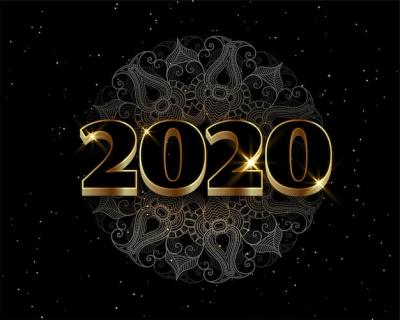 Luxurious Black and Golden Happy New Year Background – Free Download