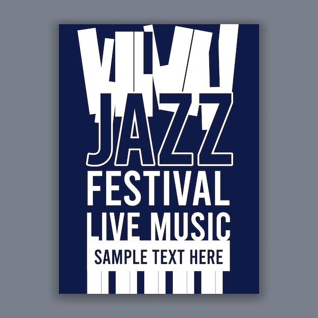 Creative Modern Jazz Concert and Festival Flyer Template – Free Download