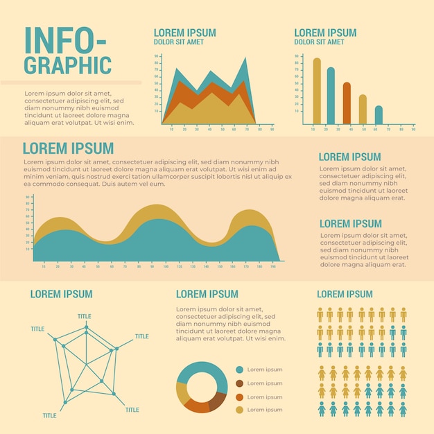 Retro Flat Design Infographic – Free to Download