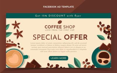 Minimalist Coffee Shop Offer Vector Template – Free Download