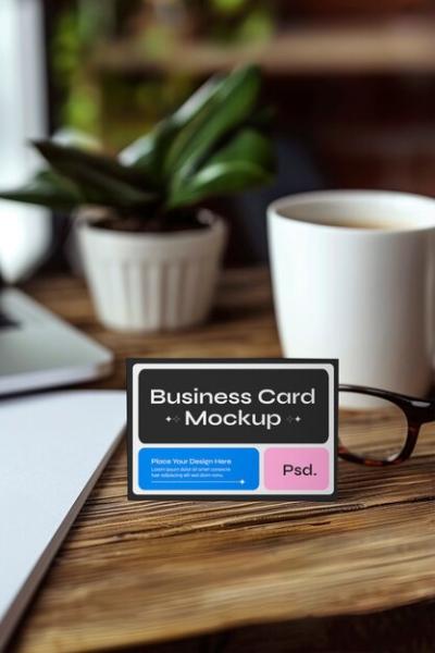 Business Card Indoors Mockup – Free Download